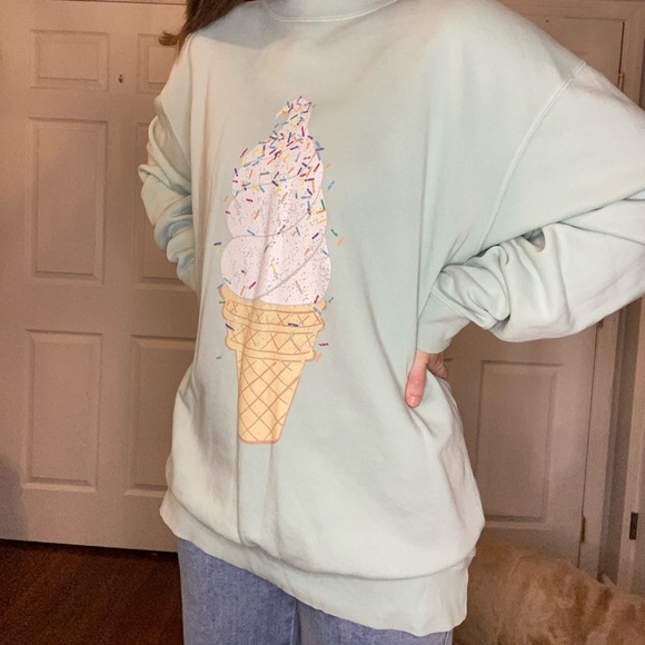 Living Fully by Mallory Ervin ice cream sweatshirt - Picture 4 of 5